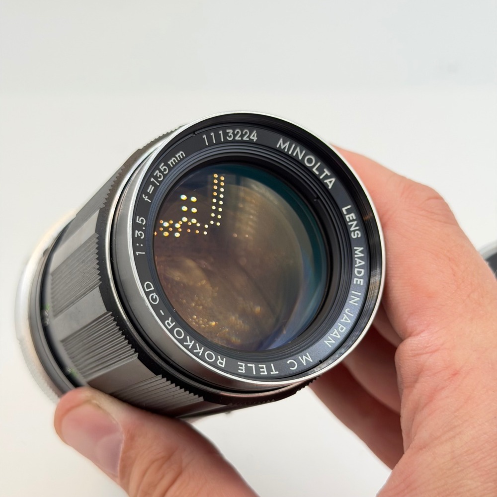 Minolta MC Tele Rokkor-QD 135mm f3.5 Lens with Hood and Case 1113224 - Picture 6 of 13